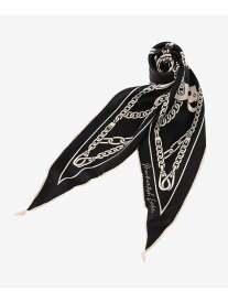 【Diamond Shape Scarf/ダイヤモンドシェイプスカーフ】ハーネスモチーフダイヤモンドシェイプスカーフ MACKINTOSH LONDON マッキントッシュ ロンドン ファッション雑貨 スカーフ・バンダナ ネイビー ブラック【送料無料】[Rakuten Fashion]
