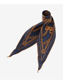 【Diamond Shape Scarf/ダイヤモンドシェイプスカーフ】ハーネスモチーフダイヤモンドシェイプスカーフ MACKINTOSH LONDON マッキントッシュ ロンドン ファッション雑貨 スカーフ・バンダナ ネイビー ブラック【送料無料】[Rakuten Fashion]