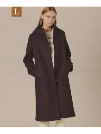 【L】【CHRYSTON/クリストン】ウールダブルクロスメルトンフーデットコート MACKINTOSH LONDON　(L Size) マッキントッシュ ロンドン ジャケット・アウター その他のジャケット・アウター ブラック グレー パープル【送料無料】[Rakuten Fashion]