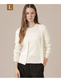 【SALE／25%OFF】【WEB・一部店舗限定】【L】ハイツイストリブコットンカーディガン MACKINTOSH LONDON　(L Size) マッキントッシュ ロンドン トップス その他のトップス ホワイト イエロー ネイビー【RBA_E】【送料無料】[Rakuten Fashion]
