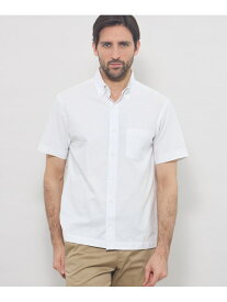 【SALE／28%OFF】【WEB・一部店舗限定】アンドリュージャカード半袖釦ダウンシャツ MACKINTOSH LONDON マッキントッシュ ロンドン トップス シャツ・ブラウス ホワイト ピンク ブルー【RBA_E】【送料無料】[Rakuten Fashion]