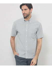 【SALE／28%OFF】【WEB・一部店舗限定】シアサッカー半袖釦ダウンシャツ MACKINTOSH LONDON マッキントッシュ ロンドン トップス シャツ・ブラウス ブルー ネイビー パープル【RBA_E】【送料無料】[Rakuten Fashion]