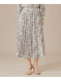 【SALE／22%OFF】【婦人画報掲載】【BIBURY FLOWER】ドローイングカラーバイブリーフラワースカート MACKINTOSH LONDON マッキントッシュ ロンドン スカート ロング・マキシスカート ブルー ピンク【RBA_E】【送料無料】[Rakuten Fashion]