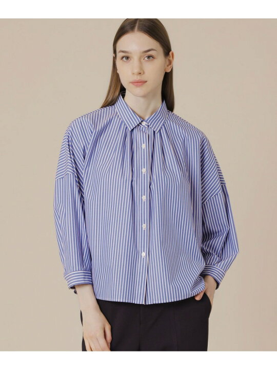 楽天市場】【SALE／30%OFF】コットンストライプドルマンシャツ 