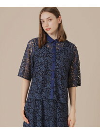 【SALE／30%OFF】ボタニカルレースブラウス MACKINTOSH LONDON マッキントッシュ ロンドン トップス シャツ・ブラウス ネイビー ブラック【RBA_E】【送料無料】[Rakuten Fashion]