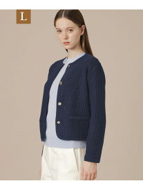 【SALE／22%OFF】【L】ツイードニットジャケット MACKINTOSH LONDON　(L Size) マッキントッシュ ロンドン トップス その他のトップス ベージュ ネイビー【RBA_E】【送料無料】[Rakuten Fashion]