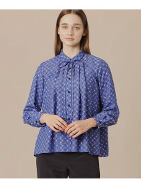 【SALE／22%OFF】ハミングバスケットプリントブラウス MACKINTOSH LONDON マッキントッシュ ロンドン トップス シャツ・ブラウス ブルー ホワイト【RBA_E】【送料無料】[Rakuten Fashion]