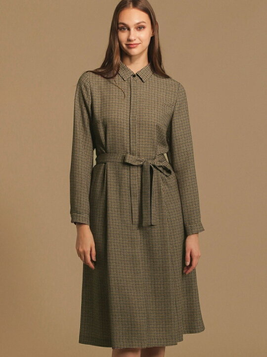 楽天市場 Sale 49 Off ウールライクツイルチェックワンピース Mackintosh London マッキントッシュ ロンドン ワンピース シャツワンピース ブラウン ブラック Rba E 送料無料 Rakuten Fashion Mackintosh London