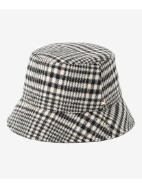 【婦人画報11月号掲載】グレンチェックバゲットハット MACKINTOSH LONDON マッキントッシュ ロンドン 帽子 ハット ブラック【送料無料】[Rakuten Fashion]