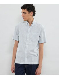 マイクロチェックコットンリネンハーフボタンダウンシャツ MACKINTOSH LONDON マッキントッシュ ロンドン トップス シャツ・ブラウス ブルー【送料無料】[Rakuten Fashion]