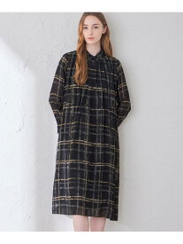 チェックプリントワンピース MACKINTOSH LONDON マッキントッシュ ロンドン ワンピース・ドレス ワンピース ブラック【送料無料】[Rakuten Fashion]