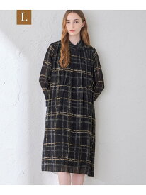 【L】チェックプリントワンピース MACKINTOSH LONDON　(L Size) マッキントッシュ ロンドン ワンピース・ドレス ワンピース ブラック【送料無料】[Rakuten Fashion]