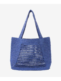 【eclat5月号掲載】クロシェ編トートバッグ MACKINTOSH LONDON マッキントッシュ ロンドン バッグ トートバッグ グリーン ブルー【送料無料】[Rakuten Fashion]