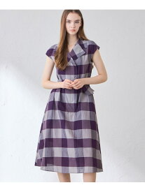 シアーボイルチェックワンピース MACKINTOSH LONDON マッキントッシュ ロンドン ワンピース・ドレス ワンピース ベージュ パープル【送料無料】[Rakuten Fashion]