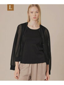 【SALE／25%OFF】【L】シアージャカードカーディガン MACKINTOSH LONDON　(L Size) マッキントッシュ ロンドン トップス その他のトップス ブラック グレー ベージュ【RBA_E】【送料無料】[Rakuten Fashion]