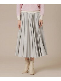 【Precious12月号】ハンマーサテンプリーツスカート MACKINTOSH LONDON マッキントッシュ ロンドン スカート ロング・マキシスカート ブルー グレー【送料無料】[Rakuten Fashion]