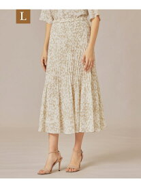 【L】【WEB・一部店舗限定】シルエットフラワースカート MACKINTOSH LONDON　(L Size) マッキントッシュ ロンドン スカート その他のスカート ベージュ ブラック【送料無料】[Rakuten Fashion]