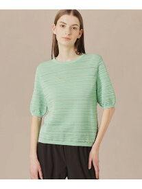 【SALE／26%OFF】【婦人画報掲載】バックパターンボーダーニットプルオーバー MACKINTOSH LONDON マッキントッシュ ロンドン トップス ニット ホワイト グリーン【RBA_E】【送料無料】[Rakuten Fashion]