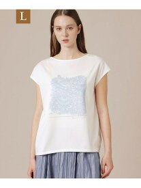 【L】リーフプリントTシャツ MACKINTOSH LONDON　(L Size) マッキントッシュ ロンドン トップス その他のトップス ブルー ベージュ【送料無料】[Rakuten Fashion]