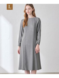 【L】キュプラポリエステルワンピース MACKINTOSH LONDON　(L Size) マッキントッシュ ロンドン ワンピース・ドレス ワンピース ベージュ ブラック【送料無料】[Rakuten Fashion]