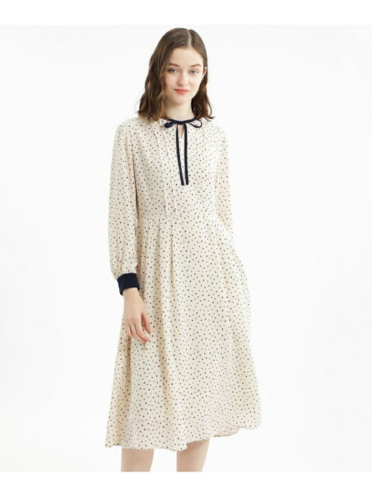 楽天市場】【SALE／34%OFF】ダイヤドットフロントリボンワンピース 