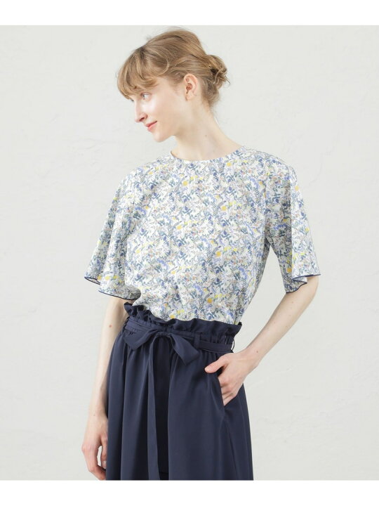 楽天市場】【SALE／40%OFF】リバティプリントフレアスリーブブラウス  