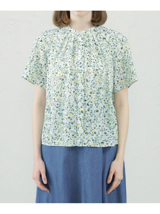 楽天市場】【SALE／20%OFF】ブルーミングフラワープリントブラウス 