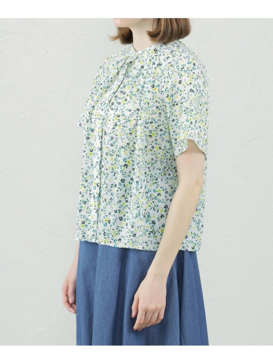 楽天市場】【SALE／20%OFF】ブルーミングフラワープリントブラウス 