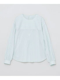 【SALE／57%OFF】GREY LABEL ギャザーブラウス MACKINTOSH PHILOSOPHY マッキントッシュ フィロソフィー トップス シャツ・ブラウス グリーン ホワイト【RBA_E】【送料無料】[Rakuten Fashion]