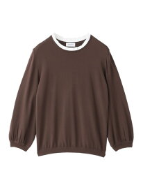 フリルカラーパフスリーブニット MACKINTOSH PHILOSOPHY マッキントッシュ フィロソフィー トップス ニット ブラウン レッド ブラック ネイビー【送料無料】[Rakuten Fashion]