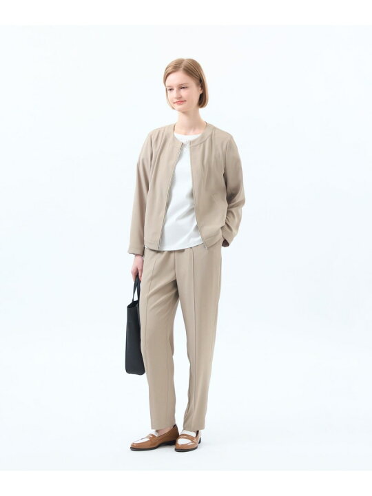 楽天市場】【SALE／20%OFF】バックサテンノーカラージップジャケット 