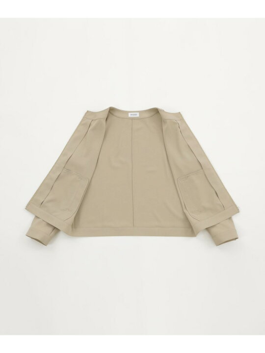 楽天市場】【SALE／20%OFF】バックサテンノーカラージップジャケット 