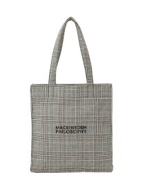 チェックツイードロゴトート MACKINTOSH PHILOSOPHY マッキントッシュ フィロソフィー バッグ トートバッグ グレー ブラウン【送料無料】[Rakuten Fashion]