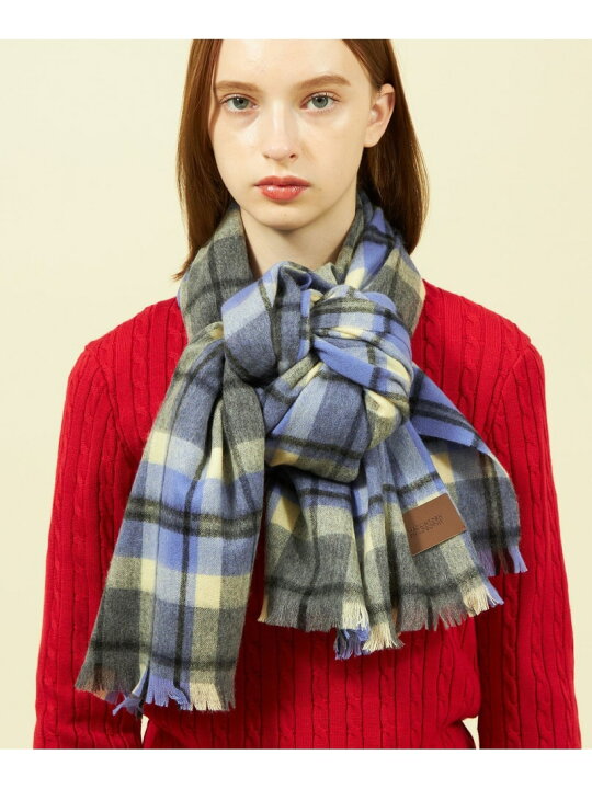 楽天市場】ウォッシャブルカシミヤハウスチェックストール MACKINTOSH 