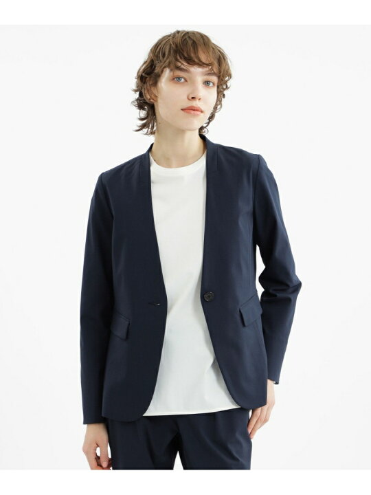 楽天市場】【SALE／37%OFF】フレックスツイルノーカラージャケット  