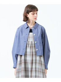 【SALE／64%OFF】クロップドシャツブルゾン MACKINTOSH PHILOSOPHY マッキントッシュ フィロソフィー トップス シャツ・ブラウス ホワイト ブルー【RBA_E】【送料無料】[Rakuten Fashion]