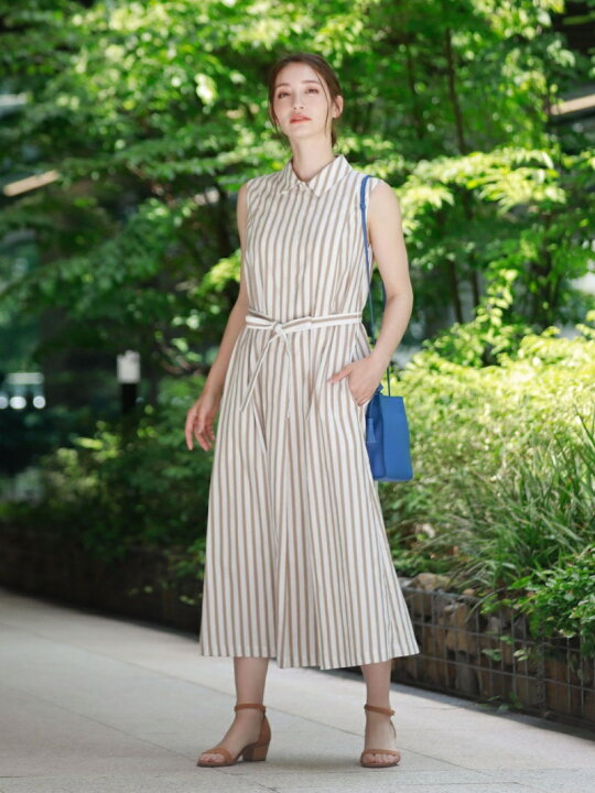 楽天市場 Sale 53 Off ストライプワンピース Mackintosh Philosophy Women マッキントッシュ フィロソフィー ワンピース シャツワンピース ブルー ベージュ Rba E 送料無料 Rakuten Fashion Mackintosh Philosophy