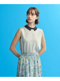 【SALE／53%OFF】【Bi-color Knit Polo(バイカラーニットポロ)】ノースリーブ MACKINTOSH PHILOSOPHY マッキントッシュ フィロソフィー トップス ニット グレー イエロー【RBA_E】【送料無料】[Rakuten Fashion]