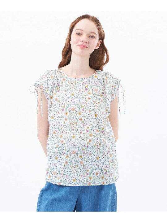 楽天市場】【SALE／16%OFF】リバティギャザースリーブブラウス 