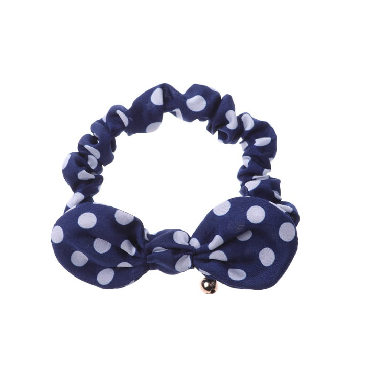 楽天市場】猫 首輪 シュシュ首輪 猫用シュシュ ドット柄 水玉 猫首輪  