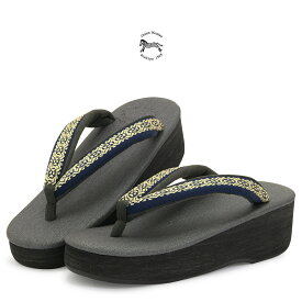 ＼Fashion THE SALE限定／最大半額★全品クーポン最大1000円OFFカレンブロッソ 草履 レディース カフェ草履 カフェぞうり 菱屋 Calen Blosso 黒灰色 グレー 紺色 花菱 シンプル 博多織 正絹 草履 カジュアル 日本製 女性用 【S・M・Lサイズ】 送料無料