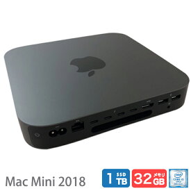 【中古】送料無料 Mac mini Late 2018/SSD1TB/Core i5 3.0GHz/32GB/Windows11　整備品 保証あり　初期設定不要 無料サポート