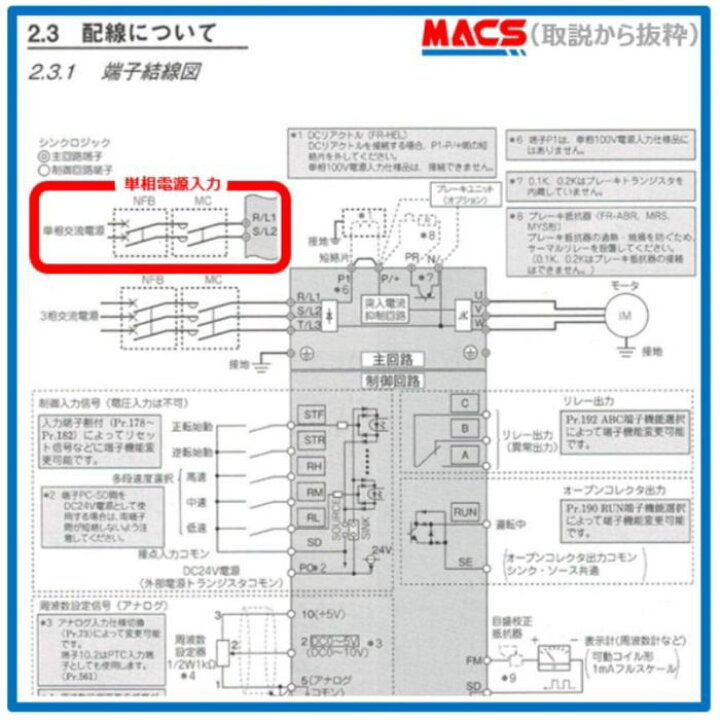 楽天市場】最強翌日配送 新品正規品 FR-D720S-0.1K【単相200V入力】/三 