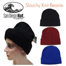 【San Diego Hat】サンディエゴハット/ Slouchy Knit Beanie/スローチニットビーニー/【SD-KNH3326】/ニット帽/アクリル/ストレッチ