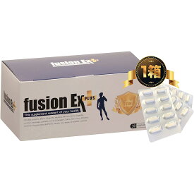 フュージョンEXプラス サプリ 男性用 シトルリン アルギニン バイオぺリン クラチャイダム 1箱30粒