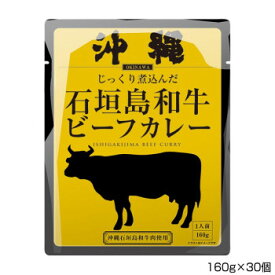 10%OFF 沖縄北谷自然海塩 沖縄石垣島和牛ビーフカレー 160g×30個 P7 送料無料 代引き・期日指定・ギフト包装・注文後のキャンセル・返品不可 欠品の場合、納品遅れやキャンセルが発生