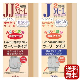 ゆったりサイズ らくらくストッキング 2足組 送料無料 R07 R08 ふくよかな方に しめつけがない 両面マチ付き 大きいサイズ JM JJM ポイント消化 買いまわり