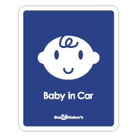 BABY IN CAR シリーズ ステッカー タイプ 各６色 シンプル 赤ちゃん SealSticker's