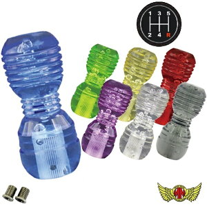 ハロウィンセール!!【送料無料!!】DENMAシフトノブ 泡 100mm 変換アダプター付き 各色 いすゞ、三菱、軽トラ マツダ タイタンダッシュ用トラック 軽自動車 軽トラ デコトラ シフトチェンジ ミ