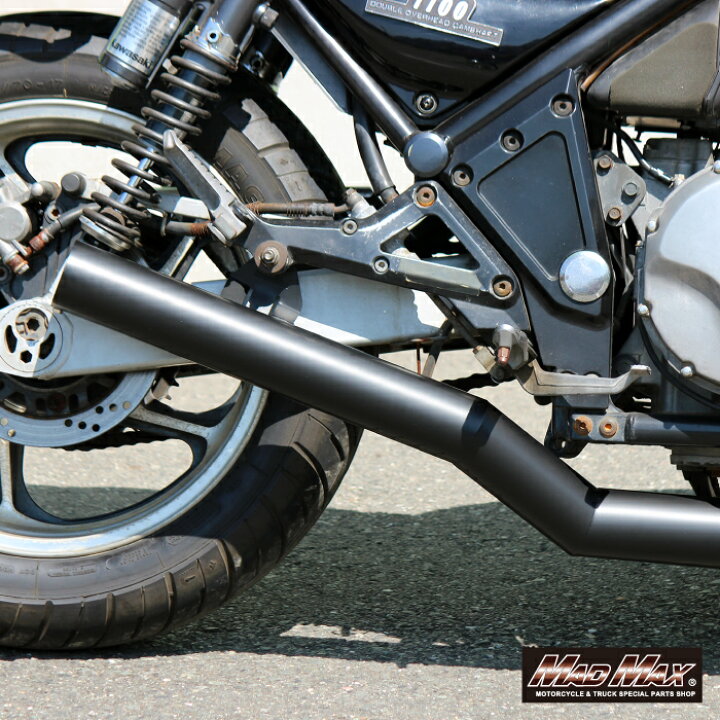 楽天市場】MADMAX製 ショート管マフラー ゼファー1100/RS用 ブラック 